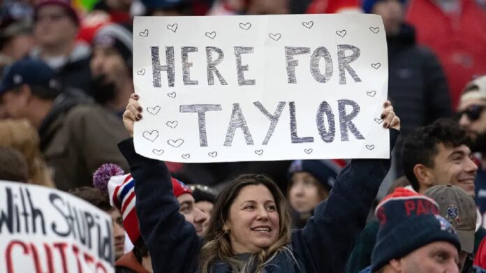 Exclusive : Taylor Swift's support of Travis Kelce and the Chiefs elicits boos from fans as they defeated the New England Patriots 27-17...