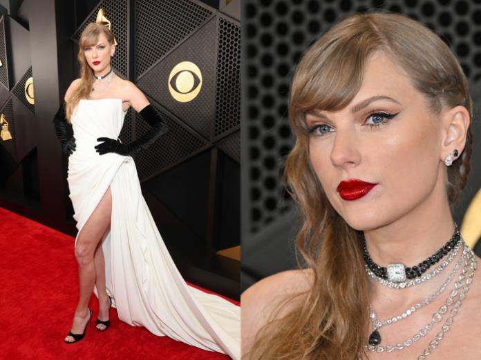 Taylor Swift Wore a Reputation-Coded Look on the Grammys 2024 Red Carpet which look like a major hint...