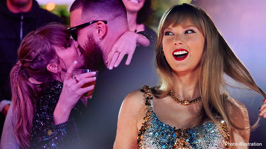 Watch: Taylor Swift End Her Sydney Show by Going Up to Travis Kelce and Kissing Him..