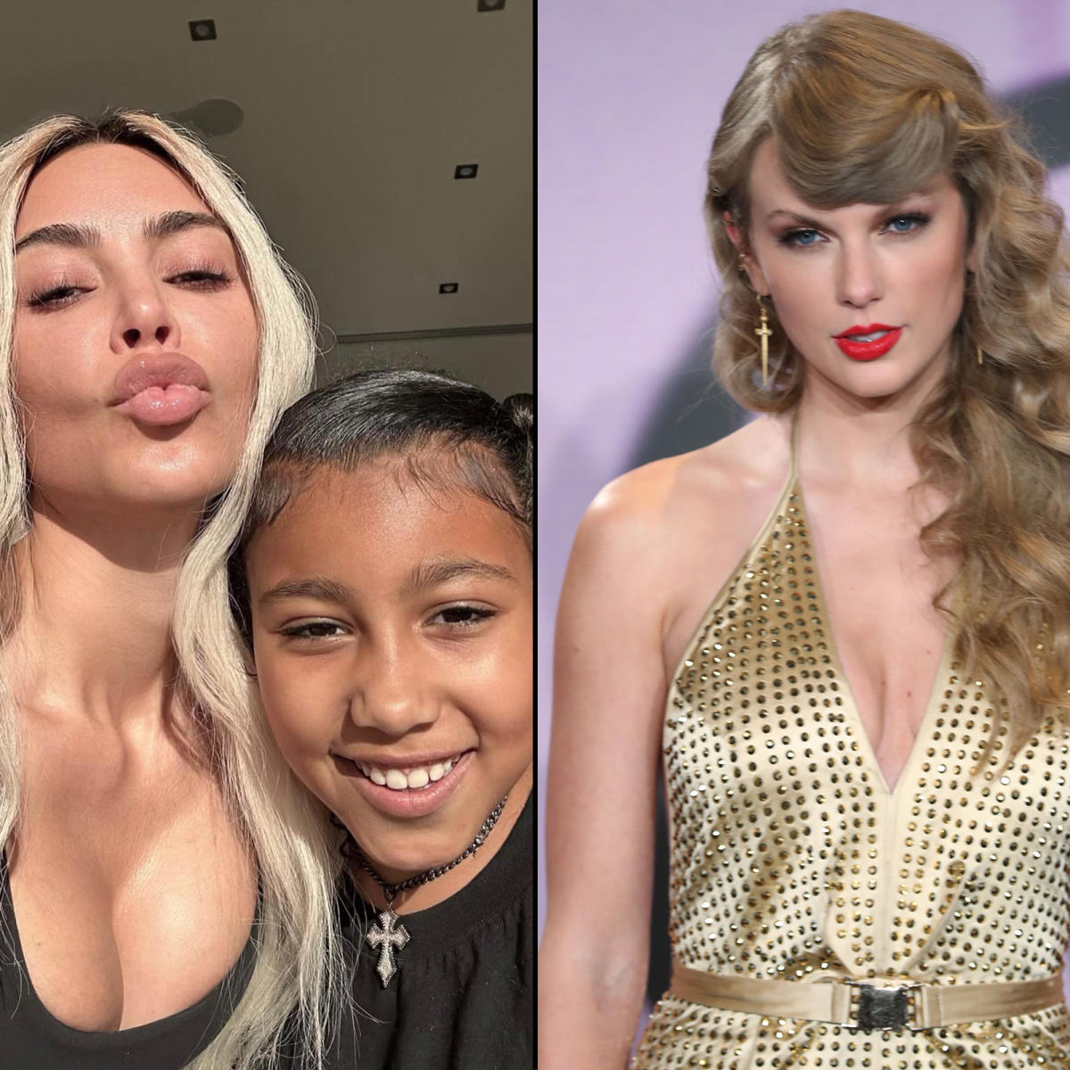 The drama from Kim Kardashian is back again, and this time, watch as her daughter North West humiliates Taylor Swift on TikTok, causing a stir among fans. "What does Kim teach her child?"