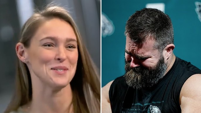 Jason Kelce's wife Kylie Kelce reflected on the Philadelphia Eagle player's tearful retirement from the NFL, saying, 