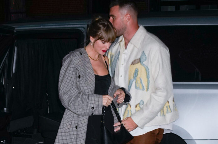 Best wishes: The pop sensation Taylor Swift told Travis Kelce that she was 