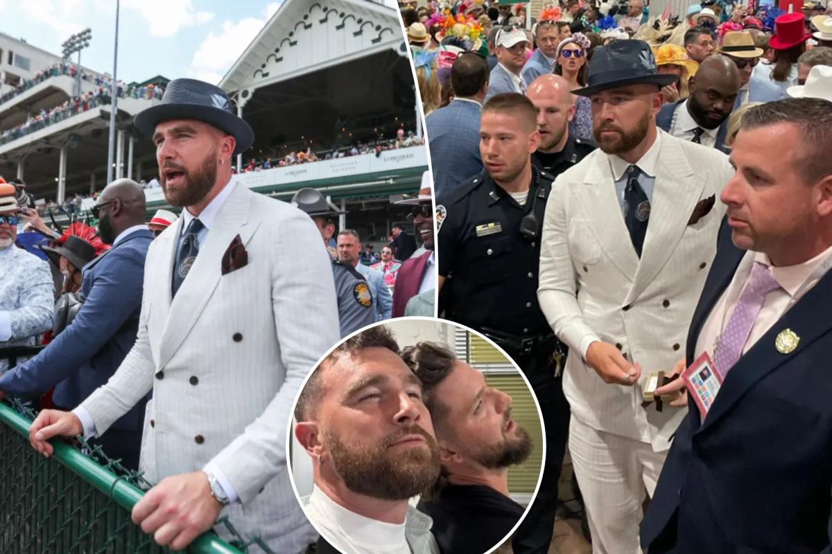 Exclusive: Is there any reason why this might have occurred? Travis Kelce of the Kansas City Chiefs throws a crazy party before the Kentucky Derby, without his girlfriend Taylor Swift in attendance...