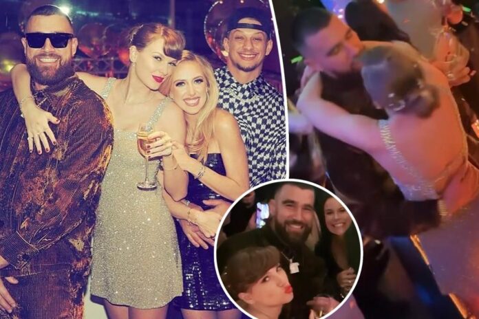 Taylor Swift gets a declaration of love from Travis Kelce! Minutes after earning a Super Bowl spot, an NFL microphone captures Chiefs tight end expressing 