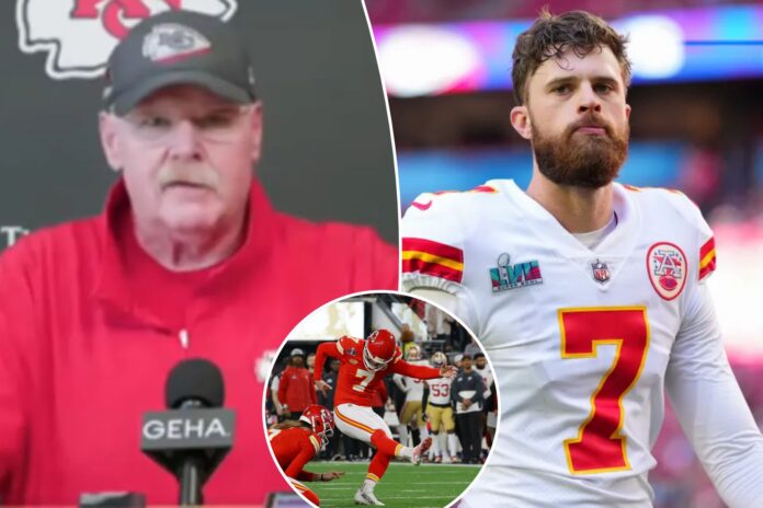 Coach Andy Reid Bows to the National Football League Tension, for the Removal of Harrison Butker from Season Roster Due to Viral Speech: ‘I hate doing this, but I have no choice than to dance to the tunes of NFL…
