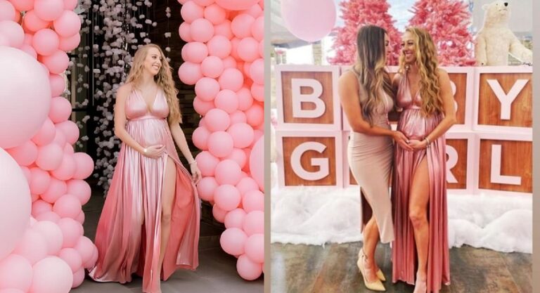 Adorable photos: Patrick Mahomes spoils his wife Brittany to a dream baby shower after revealing third baby gender….Brittany looks stunning as she reveal her baby bump once again leaving fans in admiration...