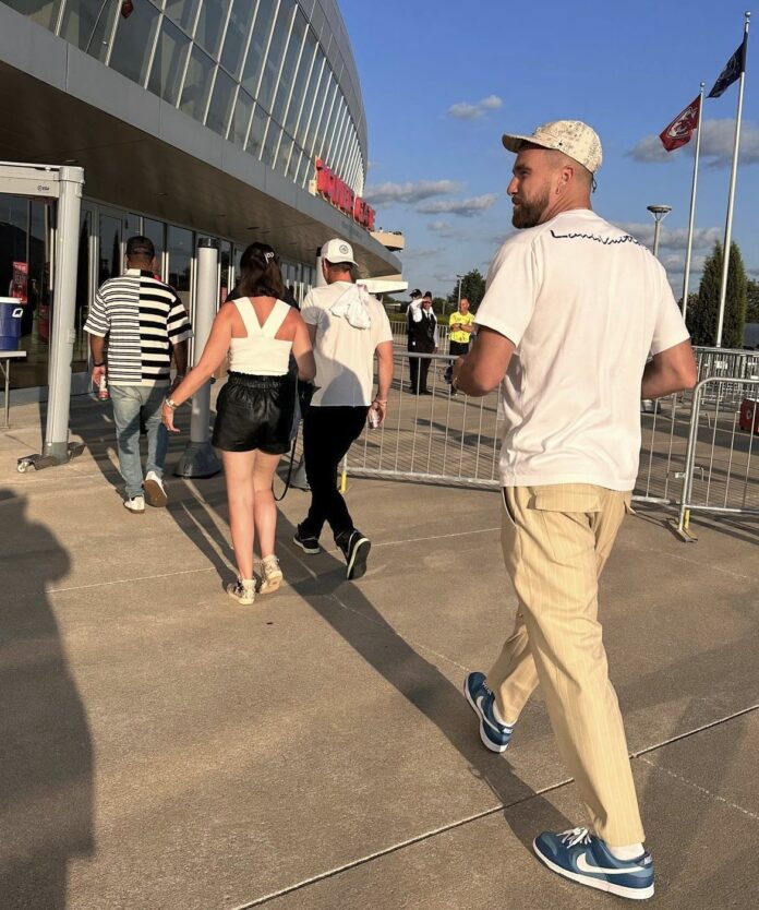 A year ago today, Travis walked into Arrowhead Stadium not to play football but to watch Taylor Swift perform. He walked in with his phone number on a…